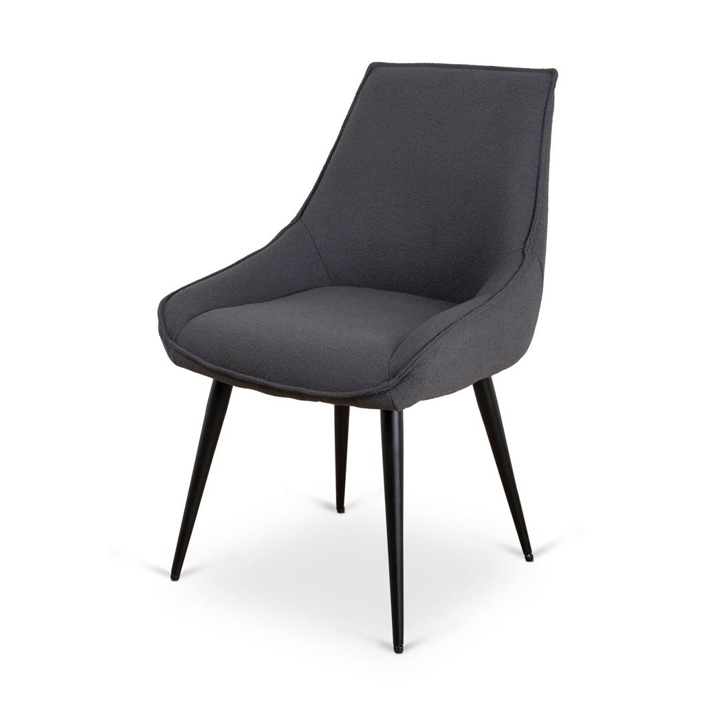 Ex Display - Ruwan Fabric Dining Chair - Charcoal Dining Chair LF-Core