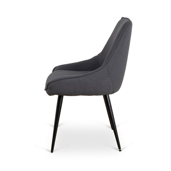 Ruwan Fabric Dining Chair - Charcoal Dining Chair LF-Core   