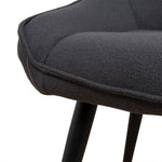 Ruwan Fabric Dining Chair - Charcoal Dining Chair LF-Core   