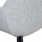 Lynton Fabric Dining chair - Silver Grey Dining Chair Swady-Core   