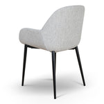 Lynton Fabric Dining chair - Silver Grey Dining Chair Swady-Core   