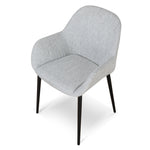 Lynton Fabric Dining chair - Silver Grey Dining Chair Swady-Core   