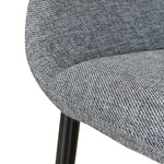 Set of 2 - Lynton Fabric Dining chair - Lava Grey Dining Chair Swady-Core   