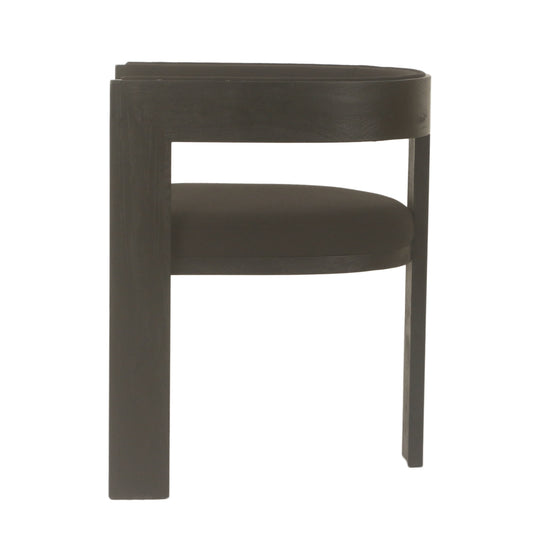 Set of 2 - Miles ELM Dining Chair - Full Black Dining Chair LJ-Core   