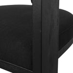 Set of 2 - Miles ELM Dining Chair - Full Black Dining Chair LJ-Core   