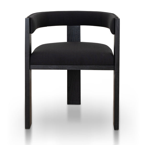 Set of 2 - Miles ELM Dining Chair - Full Black Dining Chair LJ-Core   