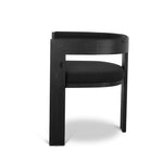 Set of 2 - Miles ELM Dining Chair - Full Black Dining Chair LJ-Core   