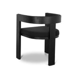 Set of 2 - Miles ELM Dining Chair - Full Black Dining Chair LJ-Core   