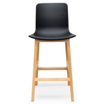 Ex Display - Harris Bar stool - Black - Natural - 65cm (H) Bar Stool Interior Secrets