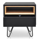 Ex Display - Anthony Bedside Table - Black Bedside Table KD-Core   