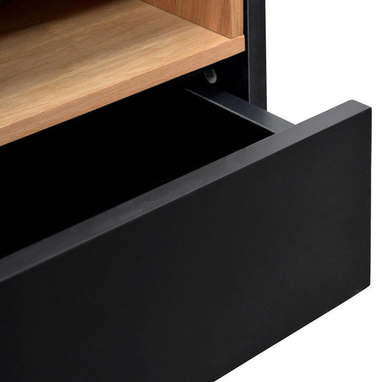 Ex Display - Anthony Bedside Table - Black Bedside Table KD-Core   