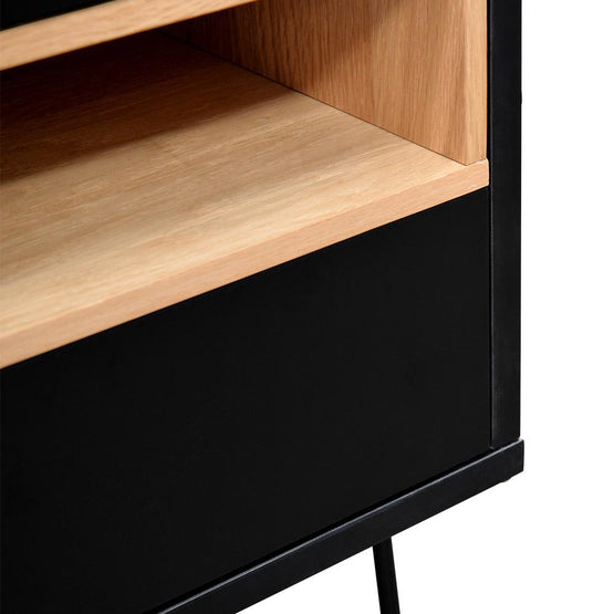 Ex Display - Anthony Bedside Table - Black Bedside Table KD-Core   