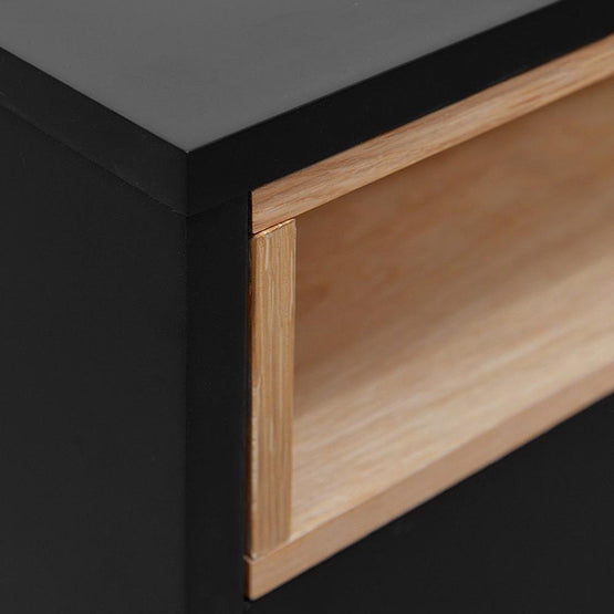 Ex Display - Anthony Bedside Table - Black Bedside Table KD-Core   