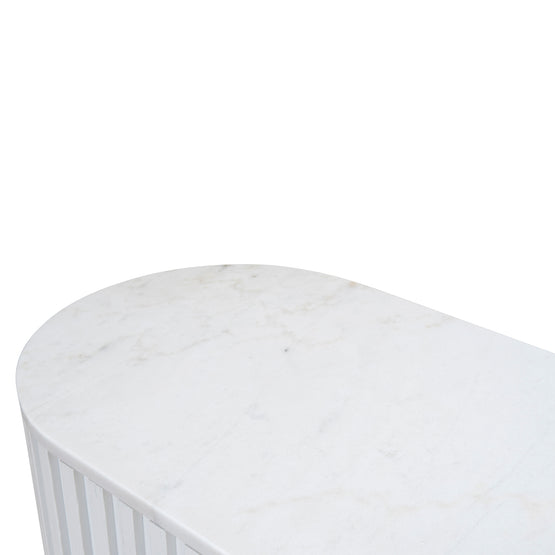 Mcmahon 1.5m Marble Console Table - White Console Table Nicki-Core   