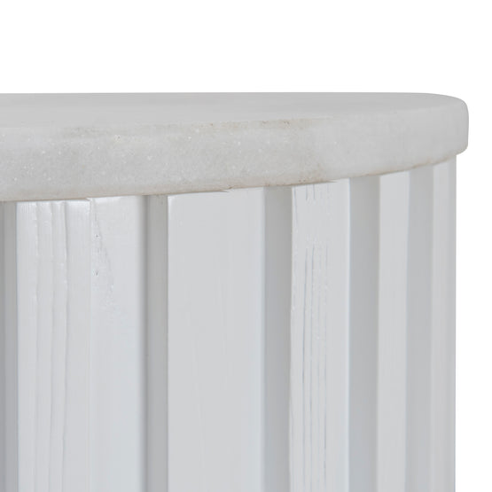 Mcmahon 1.5m Marble Console Table - White Console Table Nicki-Core   