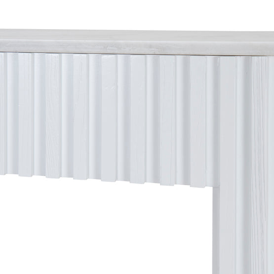 Mcmahon 1.5m Marble Console Table - White Console Table Nicki-Core   