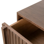 Despina 6 Drawer Wooden Chest - Walnut Drawer Nicki-Core   