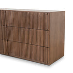 Despina 6 Drawer Wooden Chest - Walnut Drawer Nicki-Core   