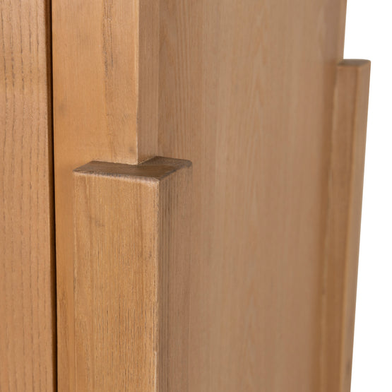 Zia 1.83m (H) Ash Curve Cabinet - Natural Cabinet Nicki-Core   