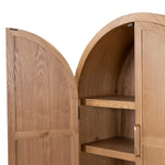 Zia 1.83m (H) Ash Curve Cabinet - Natural Cabinet Nicki-Core   