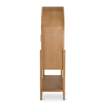 Zia 1.83m (H) Ash Curve Cabinet - Natural Cabinet Nicki-Core   