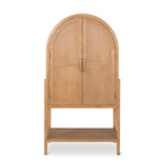 Zia 1.83m (H) Ash Curve Cabinet - Natural Cabinet Nicki-Core   