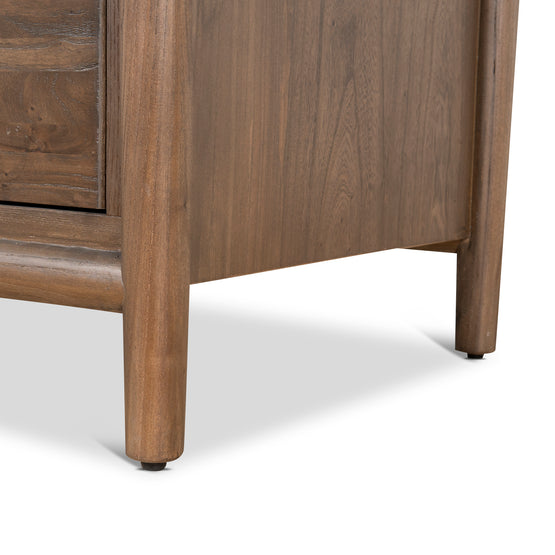 Sophia 6 Drawer Wooden Chest - Walnut Drawer Nicki-Core   