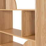 Adone 1.6m (H) Book Shelf - Natural Bookshelf KD-Core   