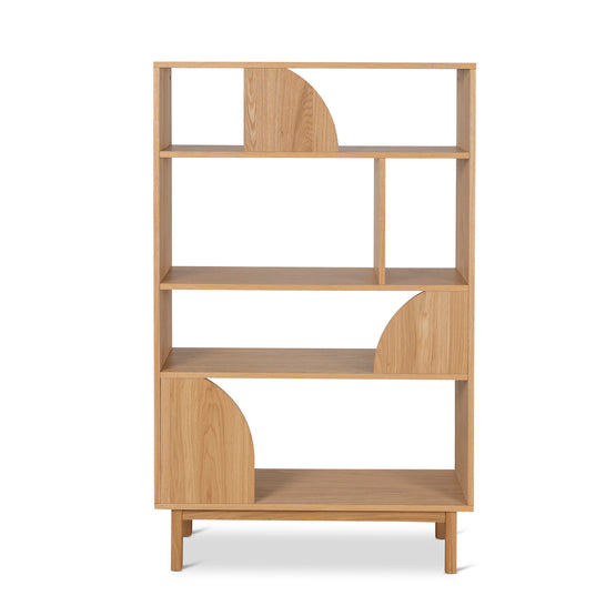 Adone 1.6m (H) Book Shelf - Natural Bookshelf KD-Core   