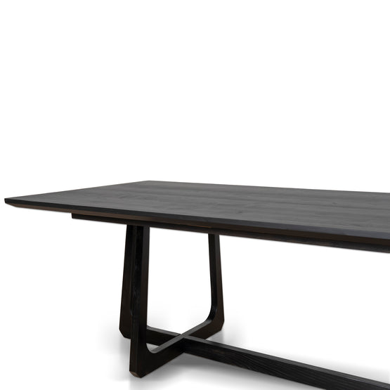 Ex Display Mullins 3m Oak Dining Table - Black Dining Table Nicki-Core