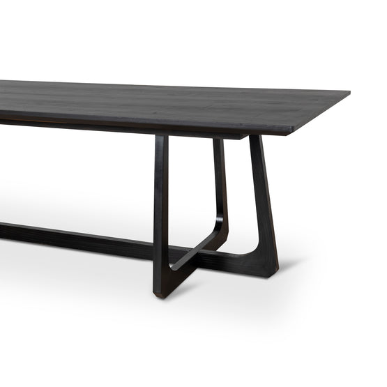 Ex Display Mullins 3m Oak Dining Table - Black Dining Table Nicki-Core