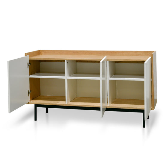 Alenzo Sideboard and Buffet - White and Natural Buffet & Sideboard KD-Core