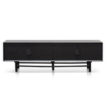 Ex Display - Ducan 1.8m Wooden TV Entertainment Unit - Black  Oakwood-Core   