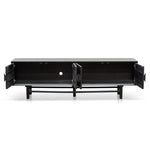 Ex Display - Ducan 1.8m Wooden TV Entertainment Unit - Black  Oakwood-Core   