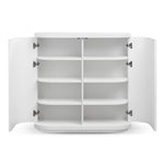 Ex Display - Elino 100cm Wooden Storage Cabinet - White Cabinet Dwood-Core   