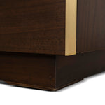 Boran 2m (H) Glass Cabinet - Walnut Storage Cabinet Valerie-Core