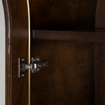 Boran 2m (H) Glass Cabinet - Walnut Storage Cabinet Valerie-Core