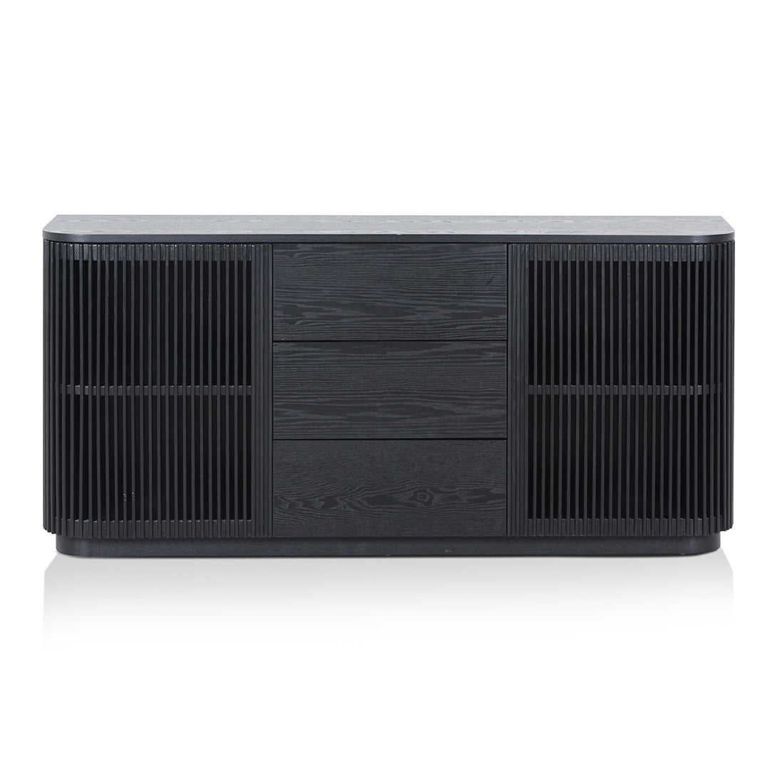 Tahlia 1.6m Sideboard Unit - Full Black Buffet & Sideboard Dwood-Core   