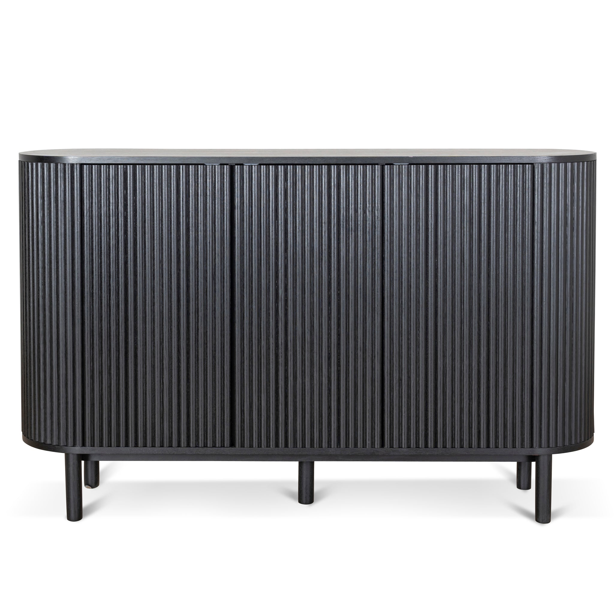 Melita 1.6m Sideboard Unit - Full Black Buffet & Sideboard KD-Core   