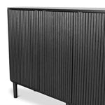 Melita 1.6m Sideboard Unit - Full Black Buffet & Sideboard KD-Core   