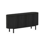 Ex Display - Melita 1.6m Sideboard Unit - Full Black Buffet & Sideboard KD-Core   