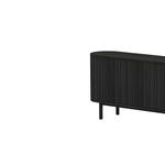 Ex Display - Melita 1.6m Sideboard Unit - Full Black Buffet & Sideboard KD-Core   