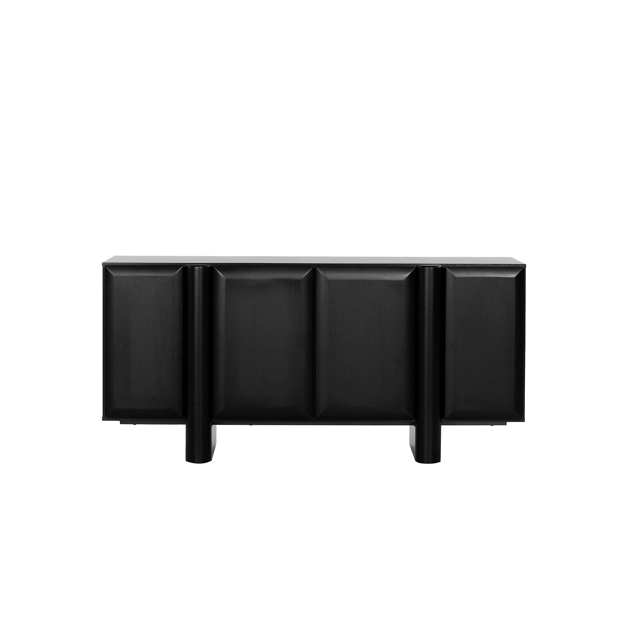 Ariyah 1.6m Sideboard Unit - Full Black Buffet & Sideboard Iggy-Core