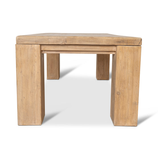 Ex Display - Nasima 2.44m Elm Dining Table - Natural Dining Table Nasa-Core