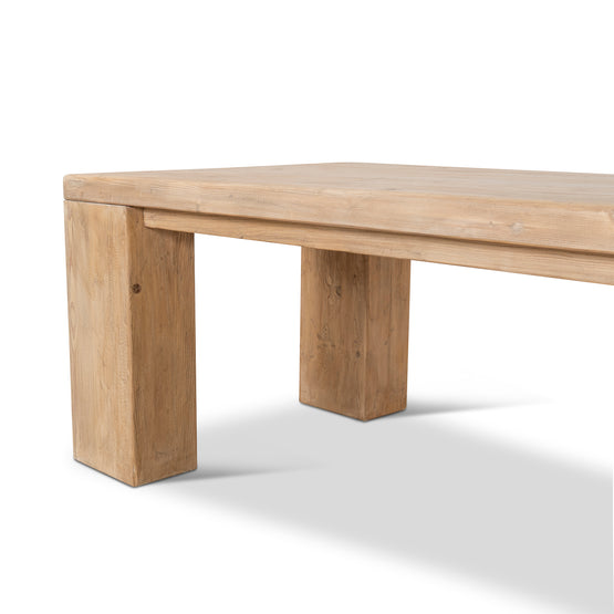 Ex Display - Nasima 2.44m Elm Dining Table - Natural Dining Table Nasa-Core