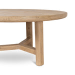 Yamila 1.52m Elm Round Dining Table - Natural Dining Table Nasa-Core   