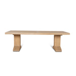 Doran 2.44m Elm Dining Table - Natural Dining Table Nasa-Core   