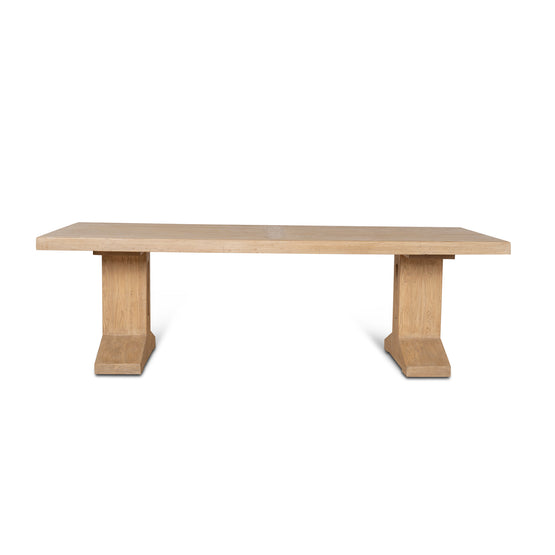 Doran 2.44m Elm Dining Table - Natural Dining Table Nasa-Core   