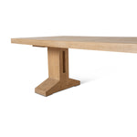 Doran 2.44m Elm Dining Table - Natural Dining Table Nasa-Core   