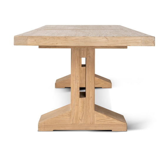 Doran 3m Elm Dining Table - Natural Dining Table Nasa-Core   